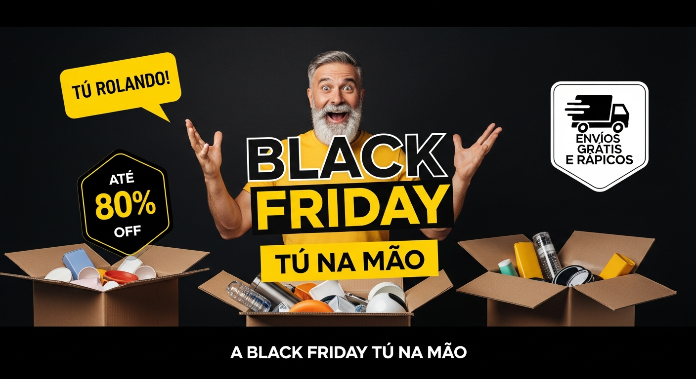 Black Friday Tá Na Mão - Até 80% OFF
